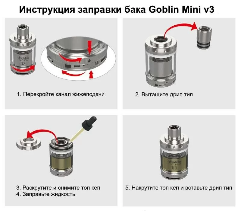goblin mini v3 инструкция заправка обзор